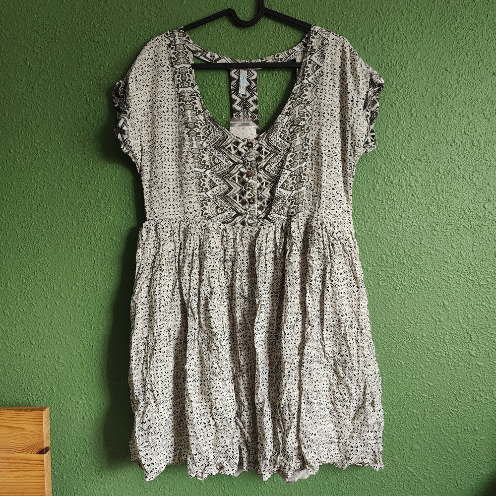 NWT FREE PEOPLE SUNDOWN MINI DRESS IN SIZE SMALL MOONSTONE